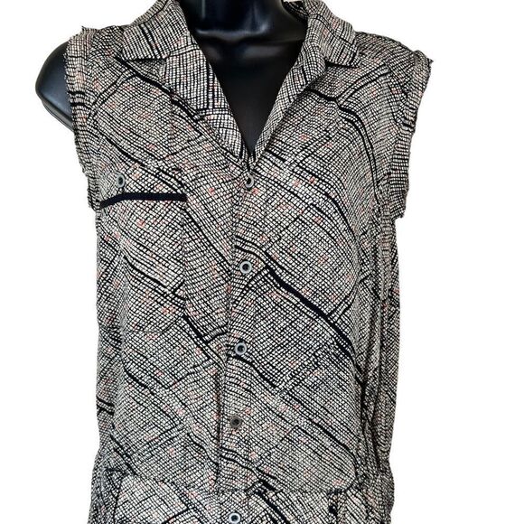 Anthropologie Hei Hei Nova Romper Black White Women Size XS - Picture 3 of 13